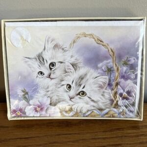 Vintage 1996 Kayomi Harai‎ Kayomi's Kittens All Occasion Boxed Notes NOS